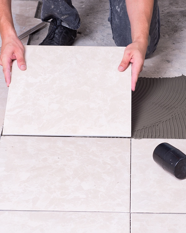 Pose de carrelage